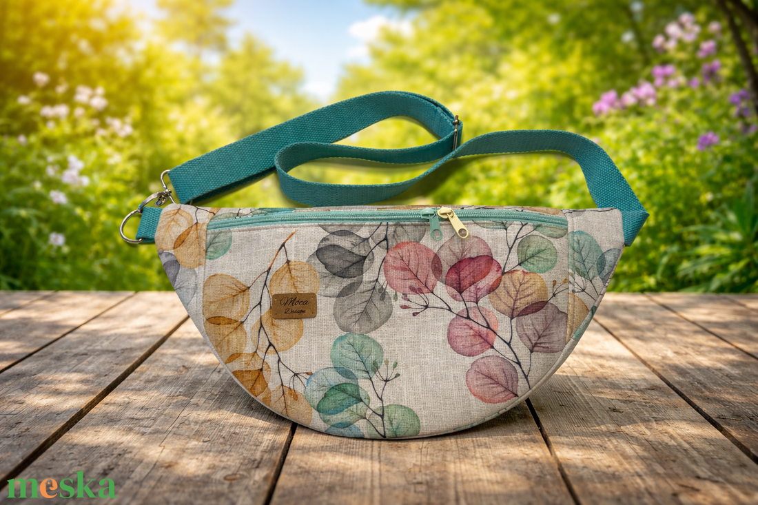 Színes leveles nagy Moonlight belt bag - táska & tok - övtáska - Meska.hu