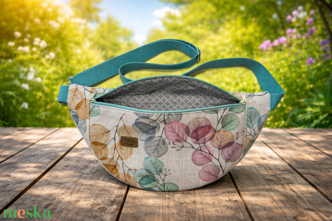 Színes leveles nagy Moonlight belt bag - táska & tok - övtáska - Meska.hu