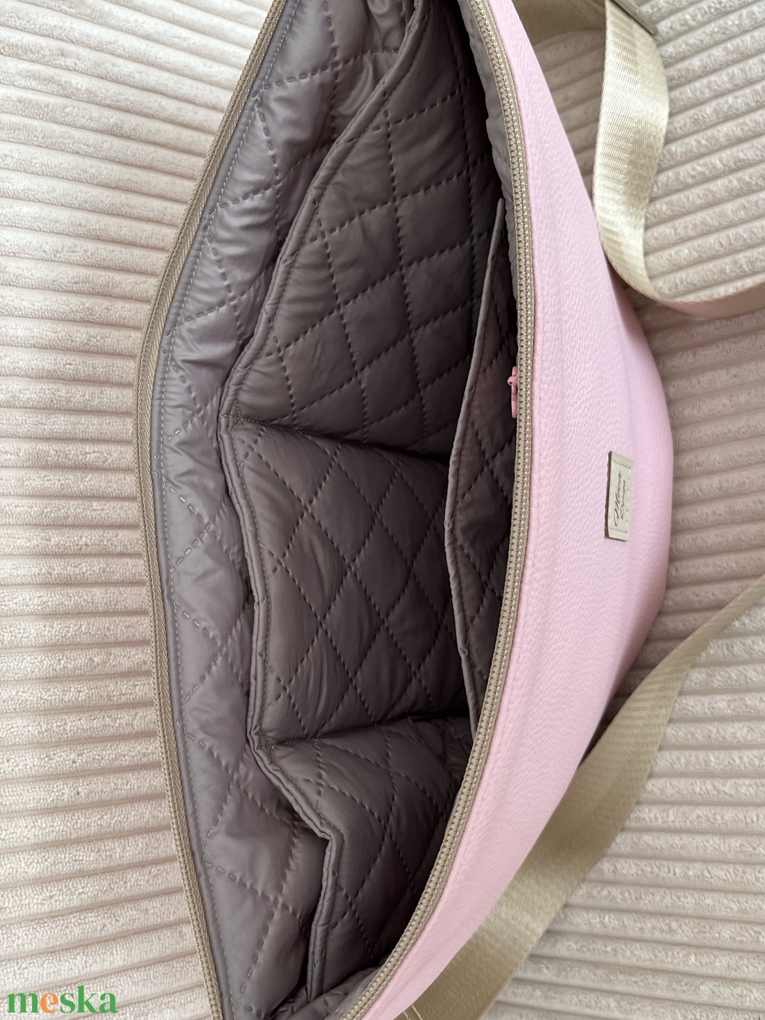 Luna bag matt rózsaszín - táska & tok - kézitáska & válltáska - vállon átvethető táska - Meska.hu
