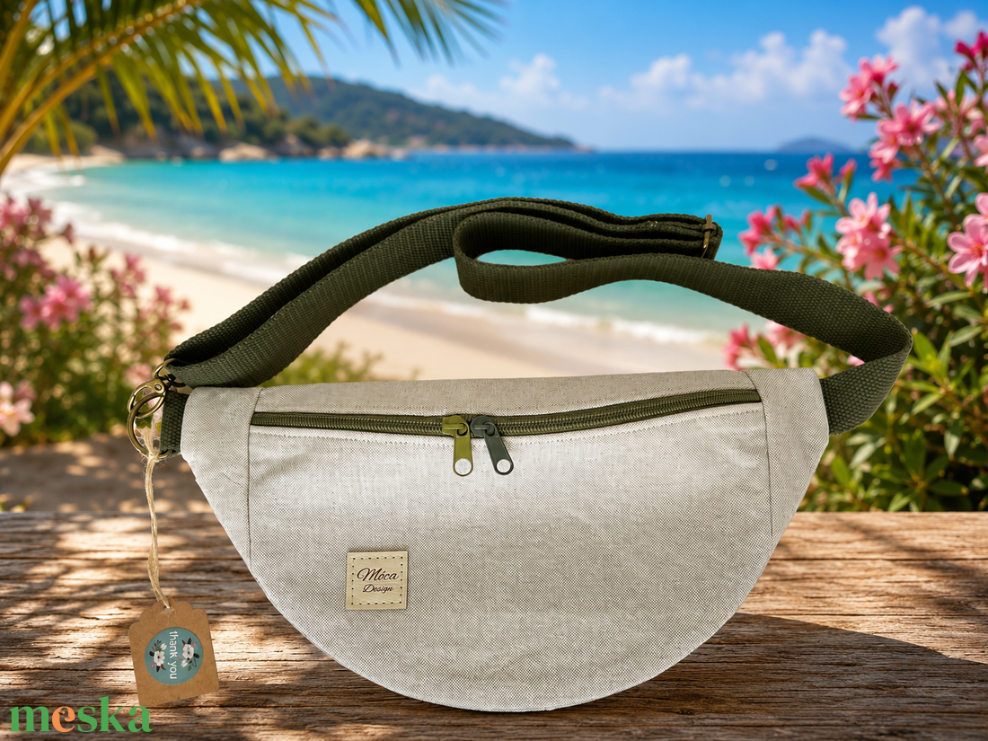 Moonlight kicsi belt bag natúr - táska & tok - övtáska - Meska.hu