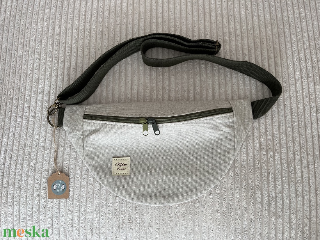 Moonlight kicsi belt bag natúr - táska & tok - övtáska - Meska.hu