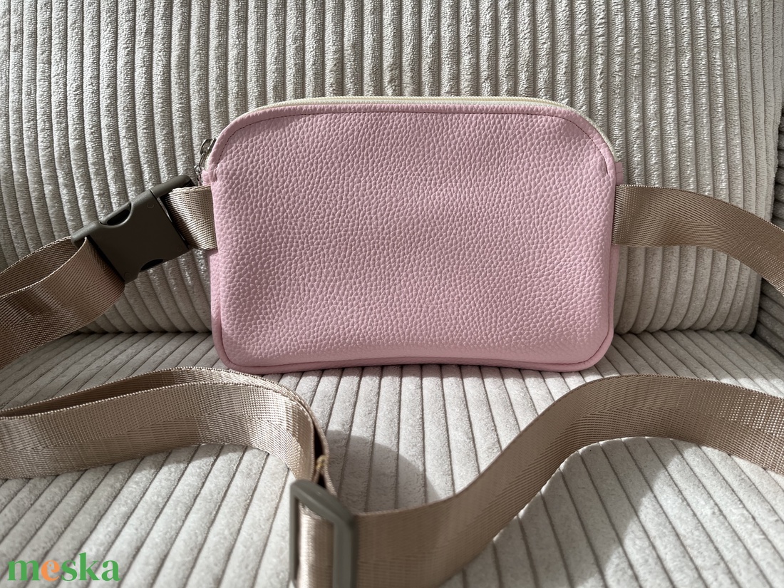 Cube belt bag rózsaszín - táska & tok - övtáska - Meska.hu
