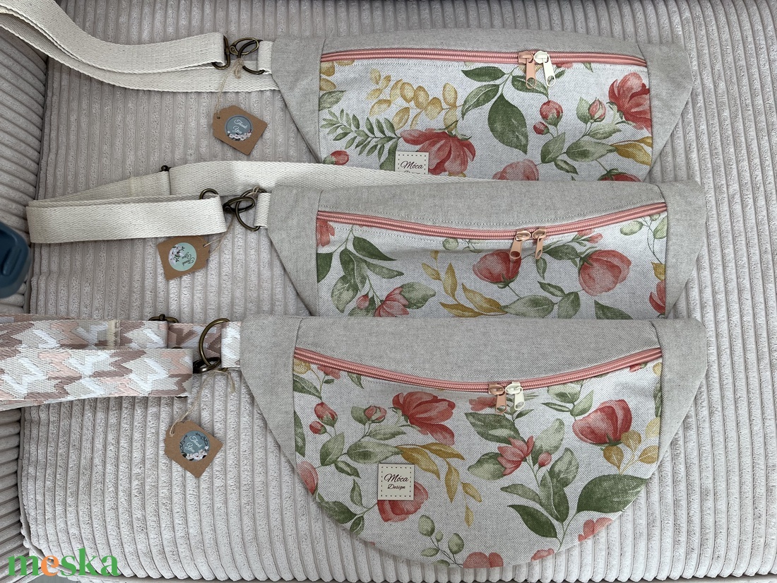 Moonlight festői virágos belt bag - táska & tok - kézitáska & válltáska - vállon átvethető táska - Meska.hu