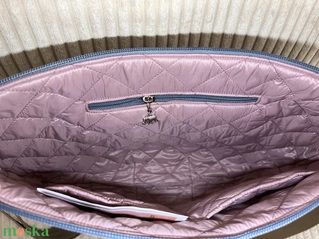 Luna Plena crossbody bag kék virágos - táska & tok - kézitáska & válltáska - vállon átvethető táska - Meska.hu