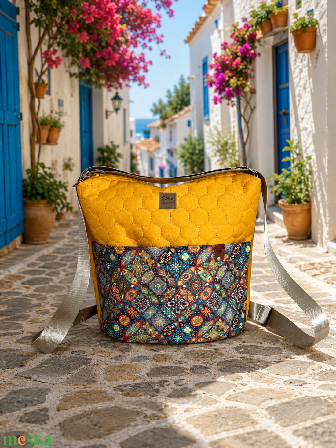 MORFA bag sárga, mediterrán zseb - táska & tok - kézitáska & válltáska - kézitáska - Meska.hu