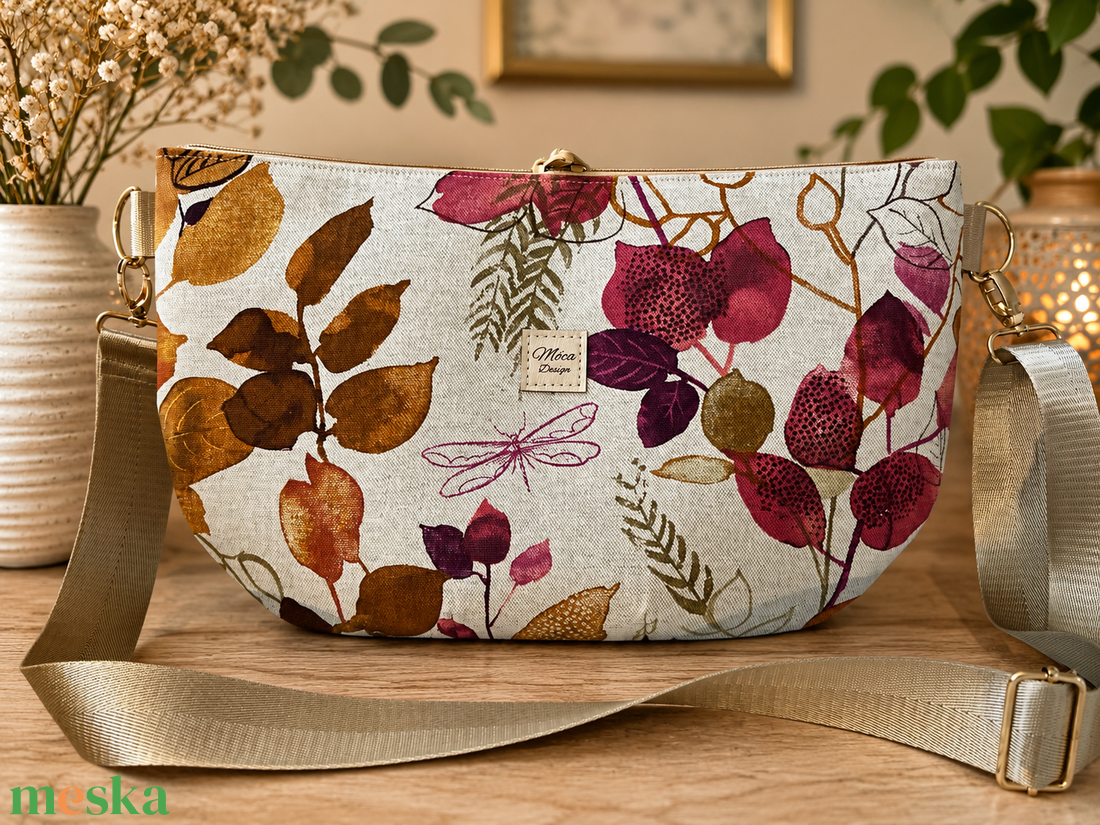 Luna Plena crossbody bag szitakötős - táska & tok - kézitáska & válltáska - vállon átvethető táska - Meska.hu