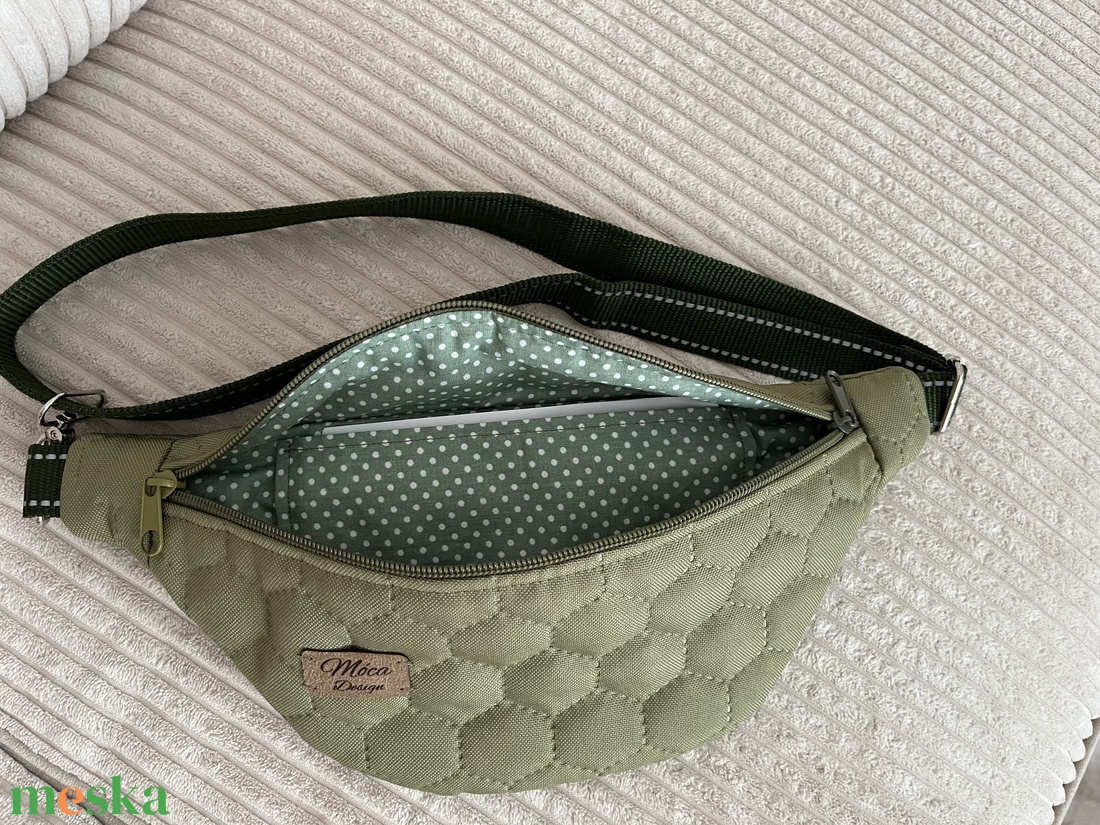 Simple belt bag zöld - táska & tok - övtáska - Meska.hu