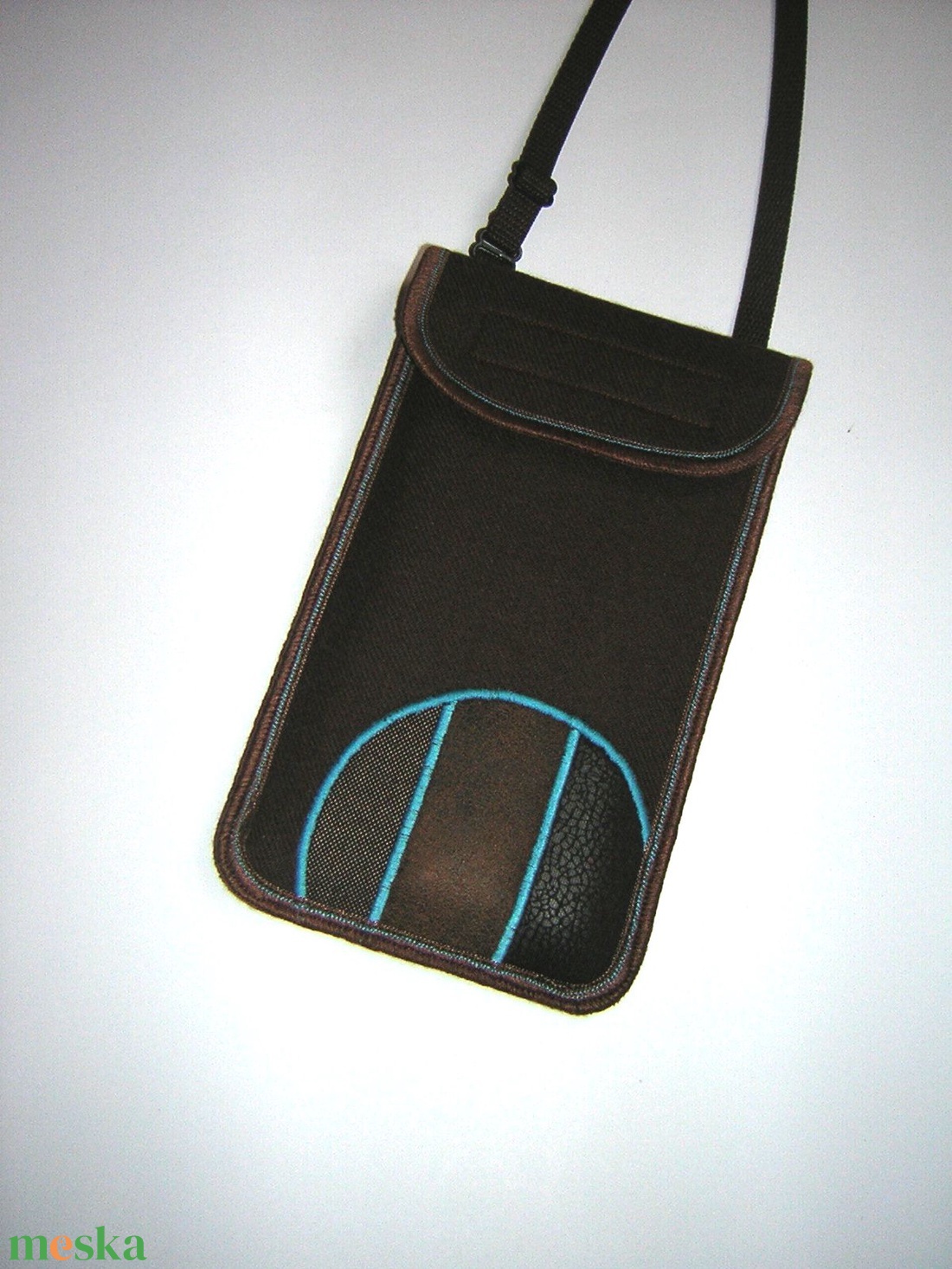 Mobiltok állítható pánttal  XL telefon tartó Nyakbaakasztható kistáska - táska & tok - pénztárca & más tok - telefontok - Meska.hu