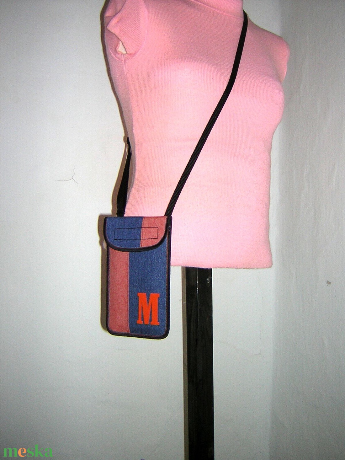 Mobiltok állítható pánttal  XL telefon tartó Nyakba akasztható kistáska - táska & tok - pénztárca & más tok - telefontok - Meska.hu