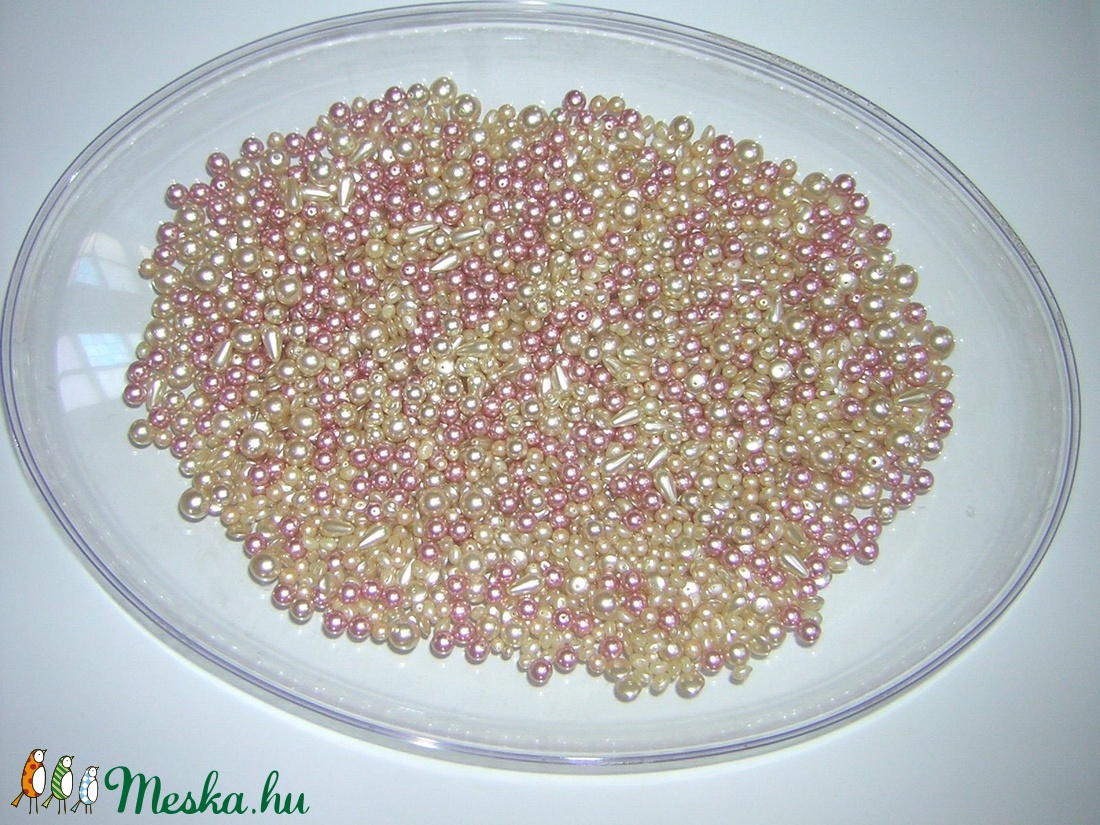1 kg Ömlesztett vegyes Tekla gyöngy üveggyöngy  - kellékek & szerszámok - gyöngyfűzés kellékek - üveggyöngy - Meska.hu