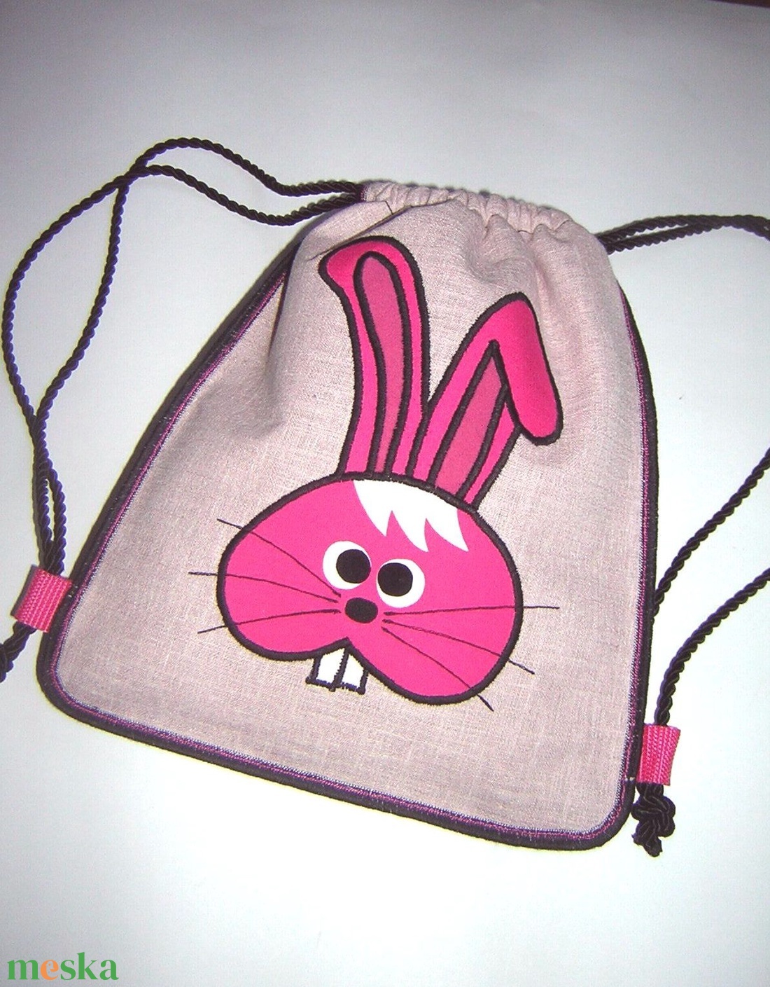 Nyuszis kislány háti táska Gyerek hátizsák gymbag ovis táska rózsaszín pink nyuszival - játék & gyerek - Meska.hu Nyuszis kislány háti táska Gyerek hátizsák gymbag ovis táska rózsaszín pink nyuszival - játék & gyerek - Meska.hu