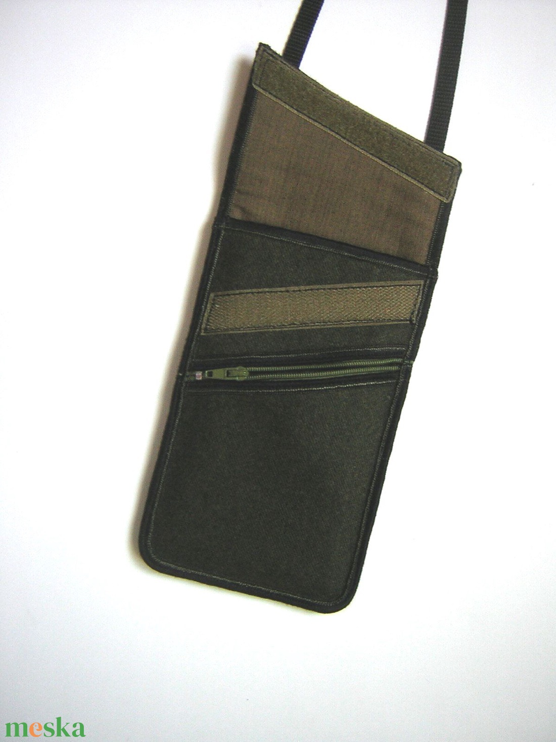 Telefontok kártyatartó kis zsebbel Nyakba akasztható elegáns kistáska khaki - táska & tok - pénztárca & más tok - telefontok - Meska.hu Telefontok kártyatartó kis zsebbel Nyakba akasztható elegáns kistáska khaki - táska & tok - pénztárca & más tok - telefontok - Meska.hu