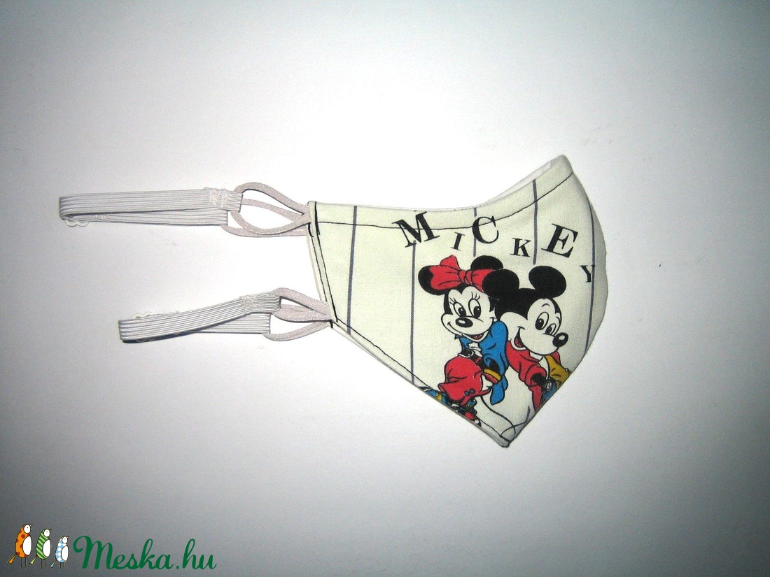 Minnie-Mickey Szájmaszk szabályozható gumival arcmaszk textil maszk   - női - női - Meska.hu