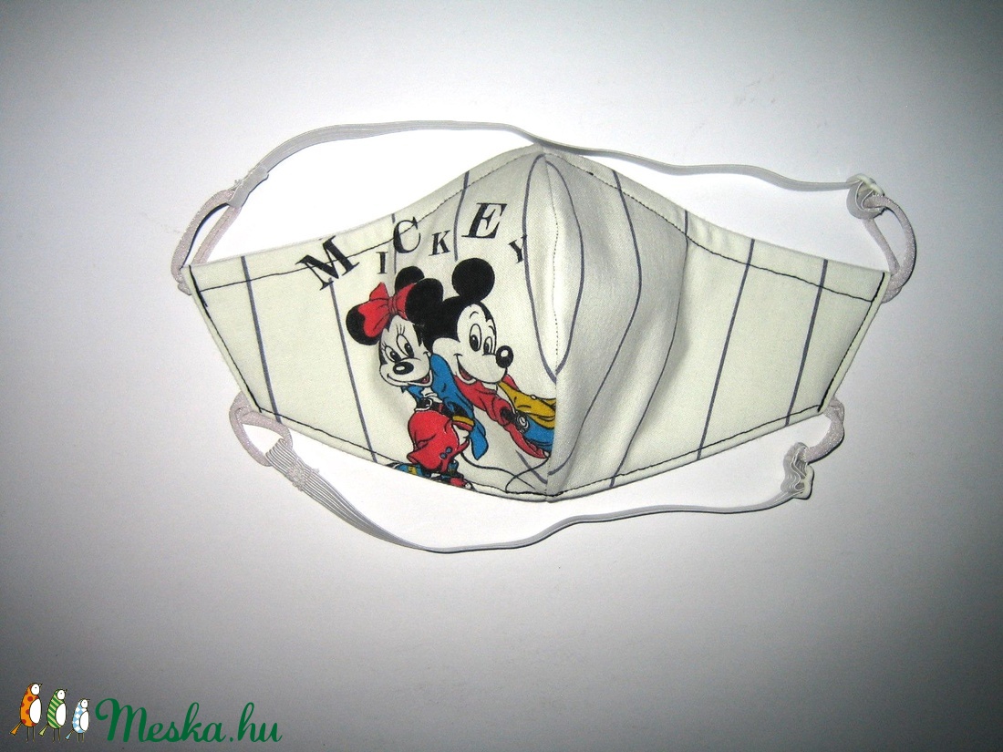 Minnie-Mickey Szájmaszk szabályozható gumival arcmaszk textil maszk   - női - női - Meska.hu