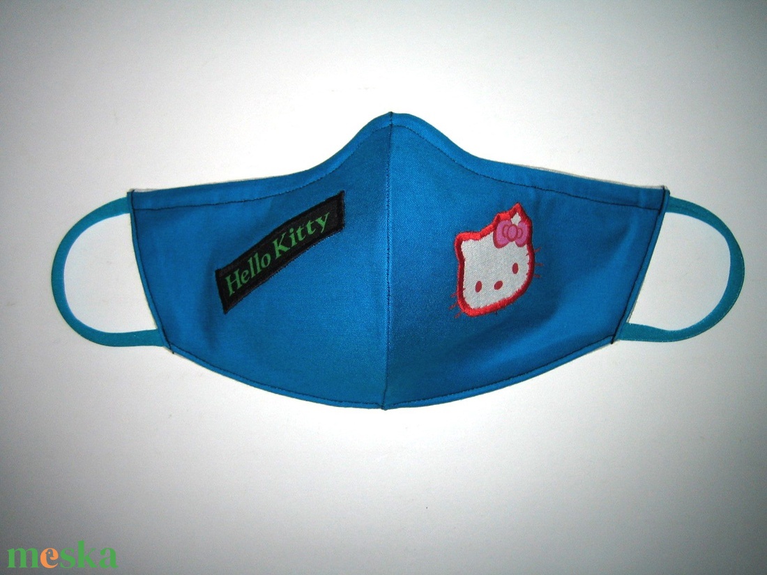 Hello Kitty Egyedi orrmerevítős Szájmaszk 2in1 arcmaszk biciklis maszk   - női - női - Meska.hu