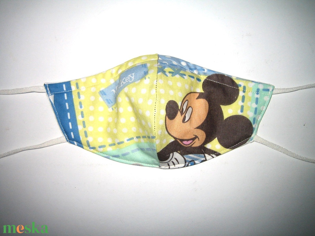 Gyerek szájmaszk textil maszk Mickey Mouse - maszk, arcmaszk - gyerek - Meska.hu