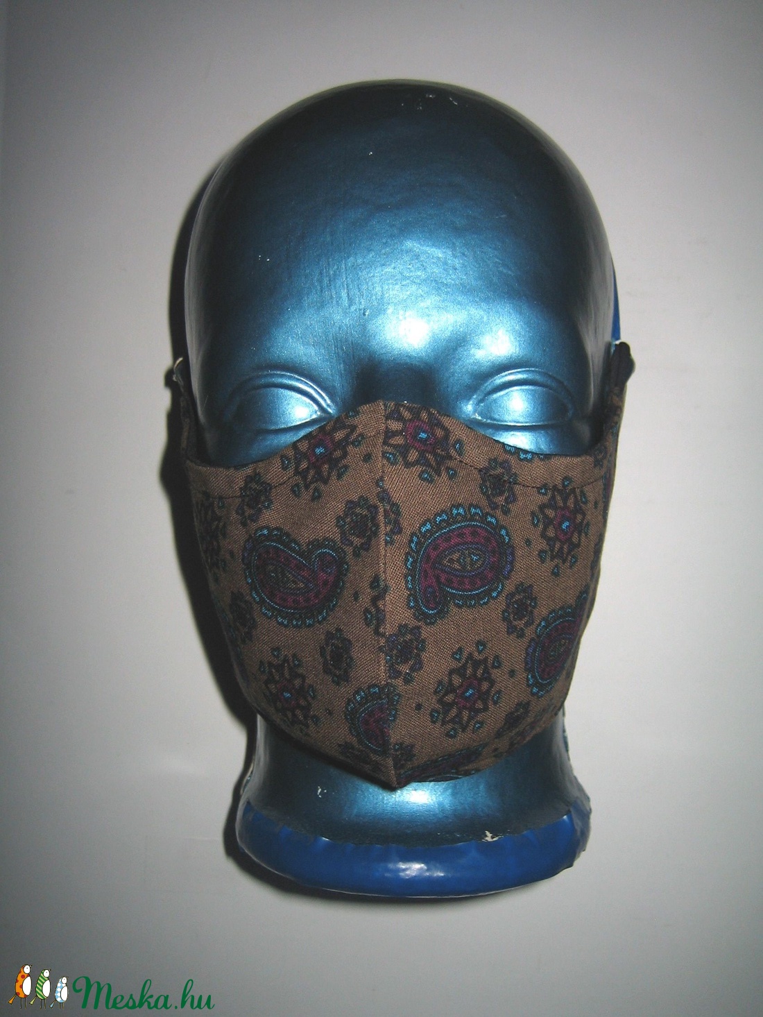 Egyedi szájmaszk fülre akasztható arcmaszk textil maszk Kasmír mintás - maszk, arcmaszk - női - Meska.hu