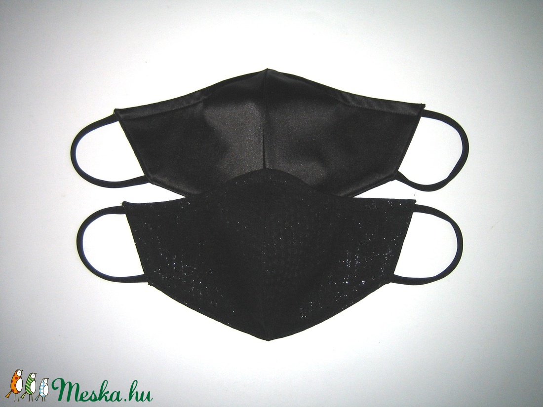 Minőségi Szájmaszk csomag 2db Fekete női textil maszk - női - női - Meska.hu