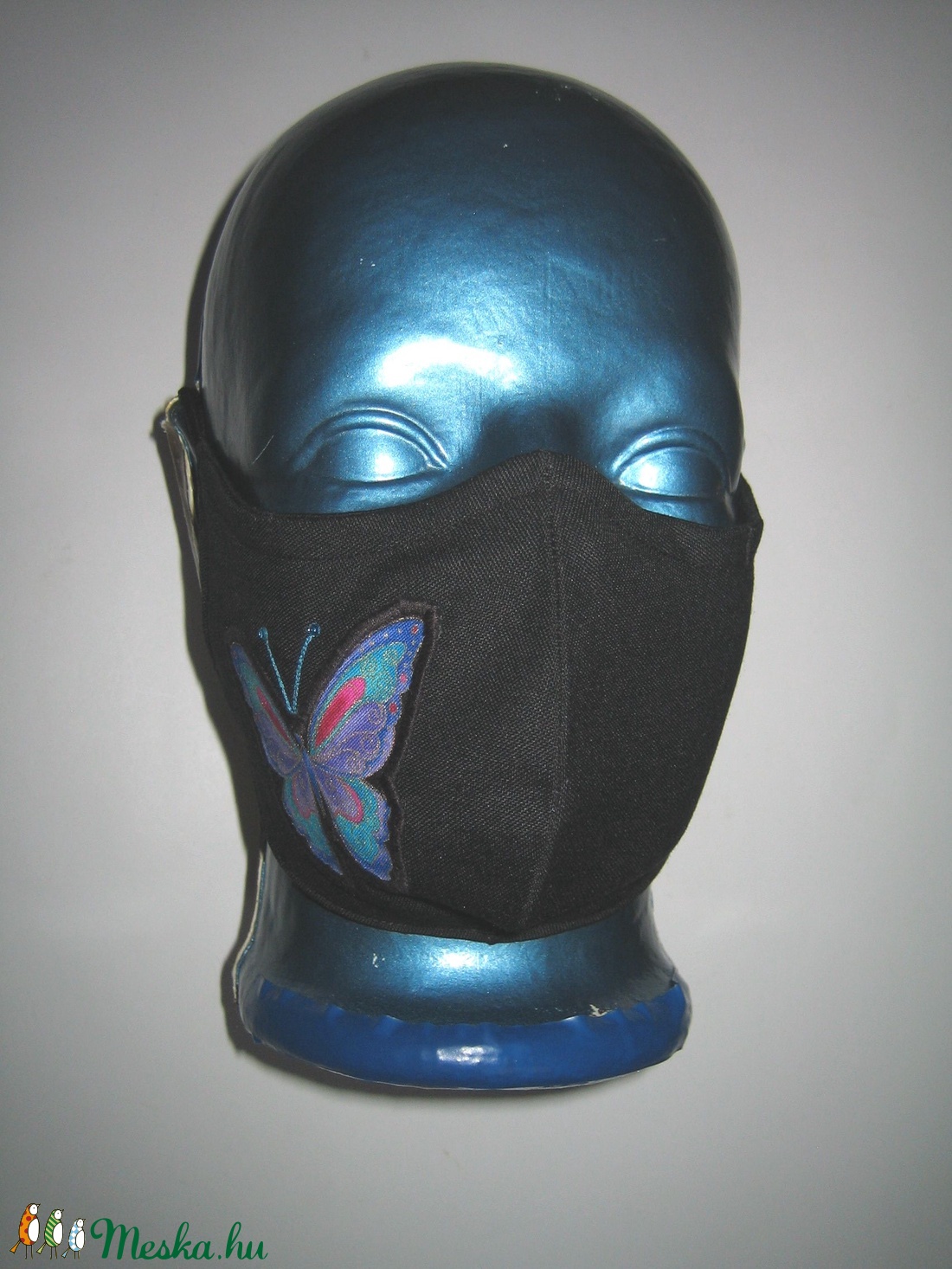 Egyedi szájmaszk fülre akasztható orrmerevítős textil maszk Pillangó - maszk, arcmaszk - női - Meska.hu