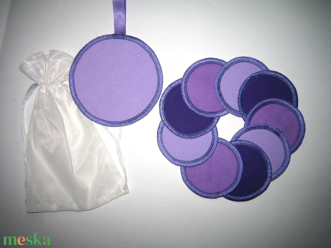 Sminklemosó korongok mosható-nowaste Lila 3 árnyalata - szépségápolás - arcápolás - arctisztító korong - Meska.hu Sminklemosó korongok mosható-nowaste Lila 3 árnyalata - szépségápolás - arcápolás - arctisztító korong - Meska.hu