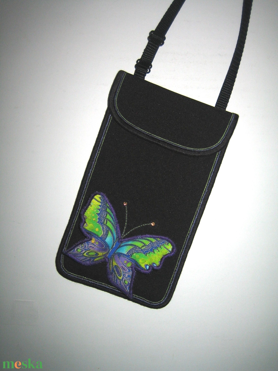 Mobiltok állítható pántos 2in1 kistáska  pillangós  3D lepke #mobiltok - táska & tok - pénztárca & más tok - telefontok - Meska.hu