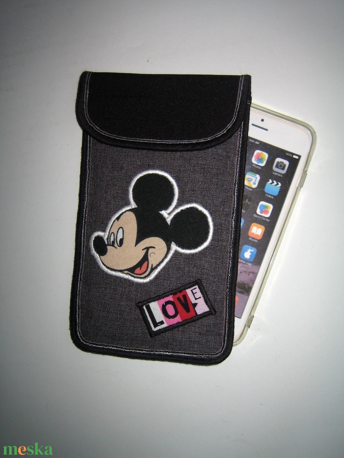 Mobiltok  Plus-os méretű telefonokhoz  Mickey egér - táska & tok - pénztárca & más tok - telefontok - Meska.hu