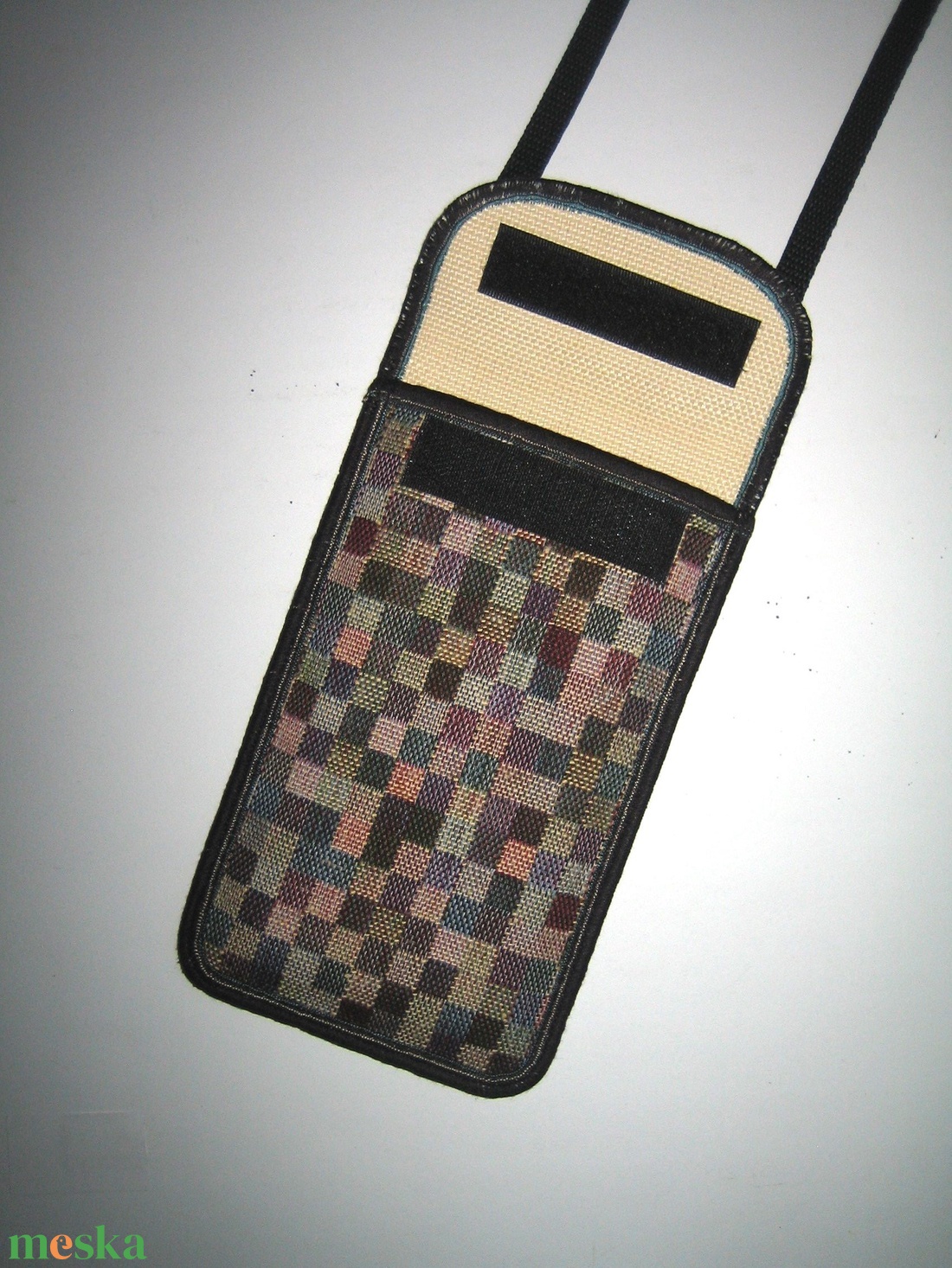 Telefontok állítható pánttal XL mobil tartó nyakbaakasztható kistáska - táska & tok - pénztárca & más tok - telefontok - Meska.hu