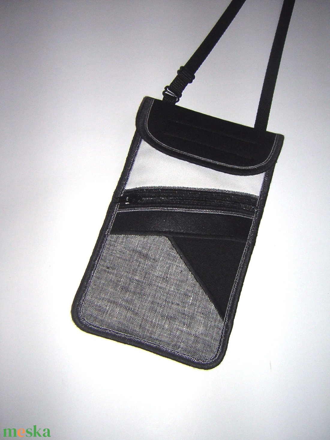Telefontok kártyatartó kis zsebbel Nyakba akasztható elegáns kistáska   - táska & tok - pénztárca & más tok - telefontok - Meska.hu