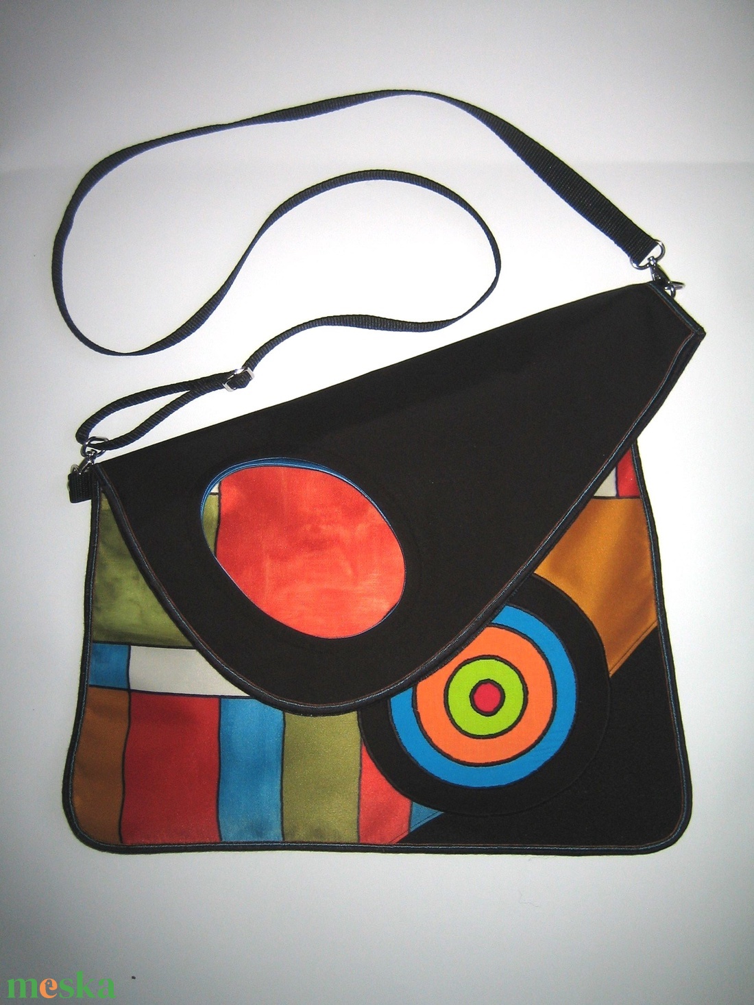 Egyedi aszimmetrikus nagy Táska színes Rendelhető - táska & tok - kézitáska & válltáska - vállon átvethető táska - Meska.hu