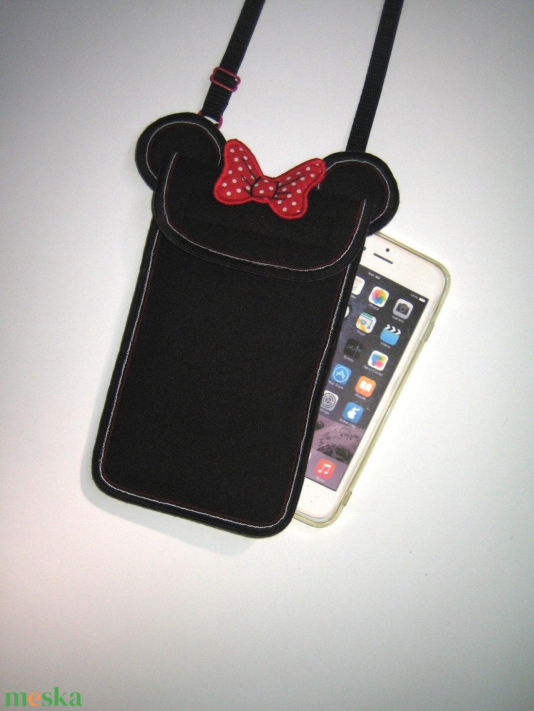 Cuki mobiltok állítható pánttal XL telefon tartó Nyakba is akasztható kistáska minnie egér - táska & tok - pénztárca & más tok - telefontok - Meska.hu Cuki mobiltok állítható pánttal XL telefon tartó Nyakba is akasztható kistáska minnie egér - táska & tok - pénztárca & más tok - telefontok - Meska.hu