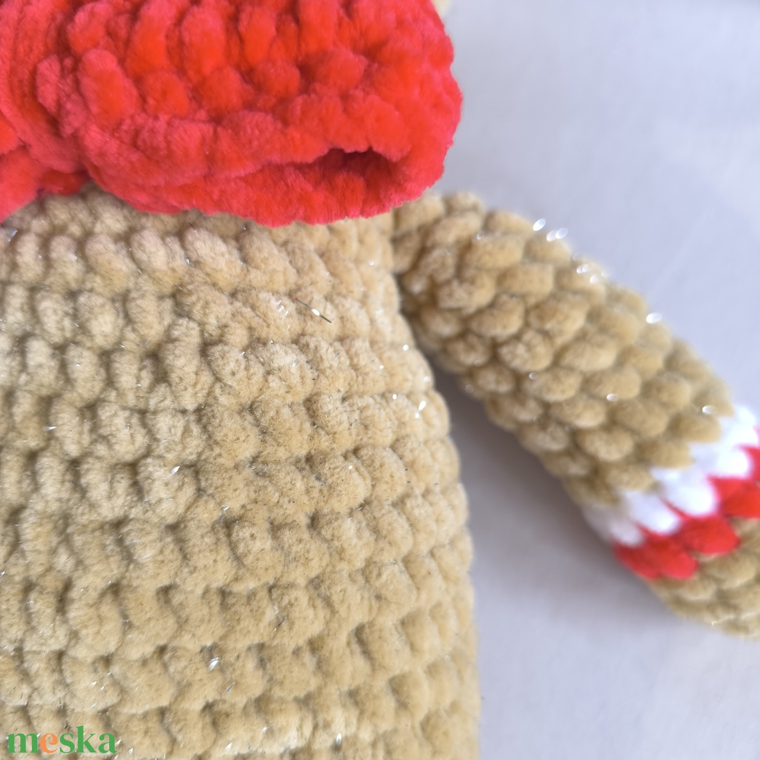 Óriás csillogós Mézike amigurumi figura - játék & sport - plüssállat & játékfigura - plüss mesefigurák - Meska.hu