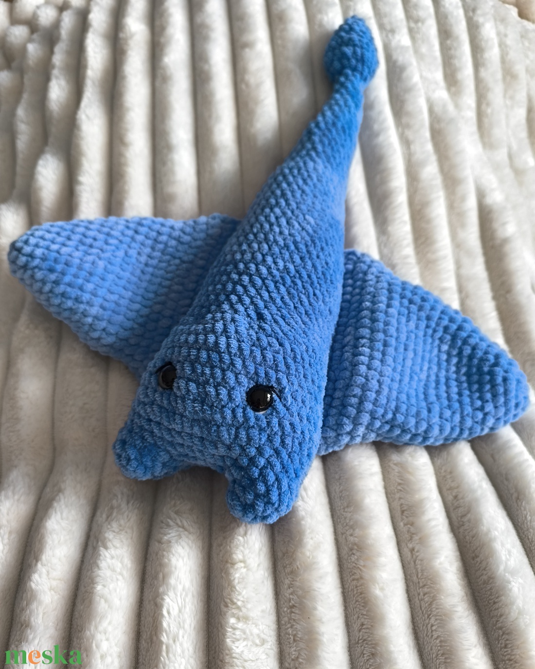 Manta, a horgolt óriás rája - játék & sport - plüssállat & játékfigura - más figura - Meska.hu