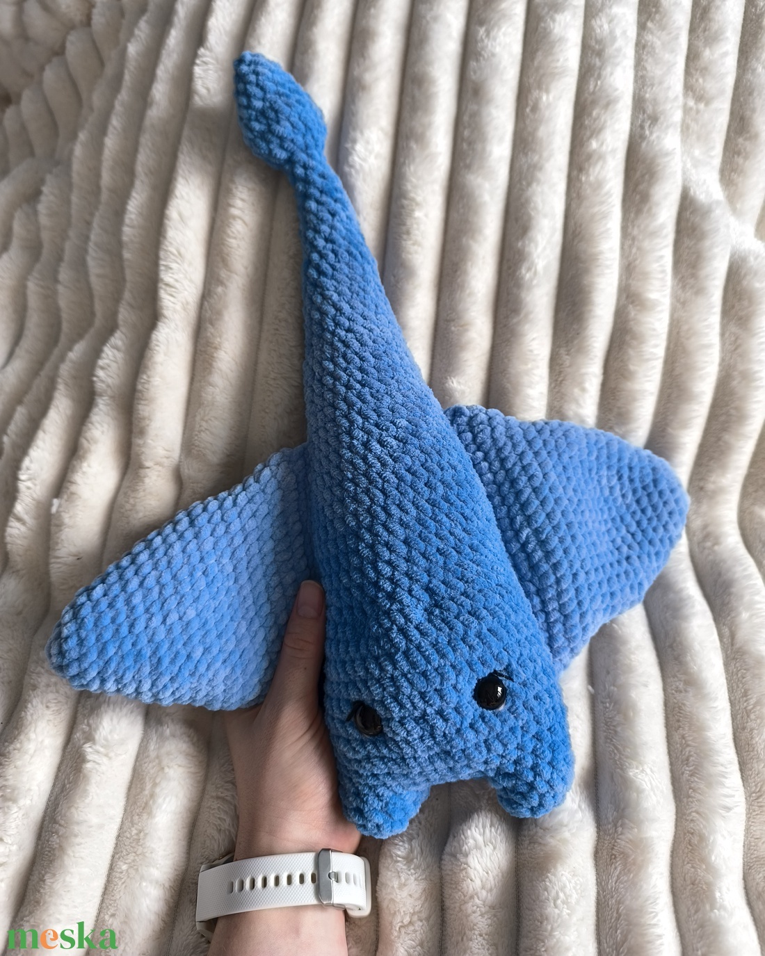 Manta, a horgolt óriás rája - játék & sport - plüssállat & játékfigura - más figura - Meska.hu