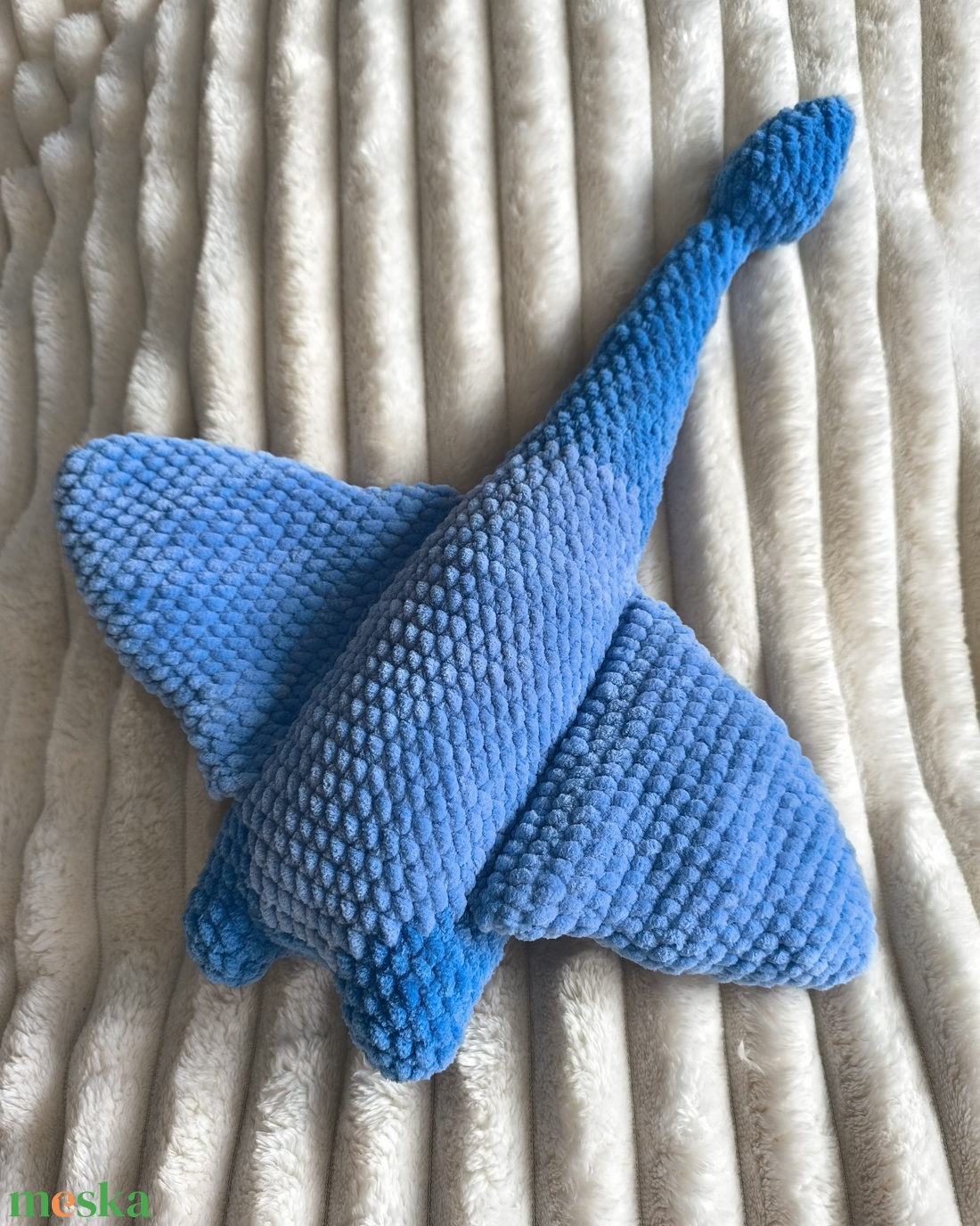 Manta, a horgolt óriás rája - játék & sport - plüssállat & játékfigura - más figura - Meska.hu