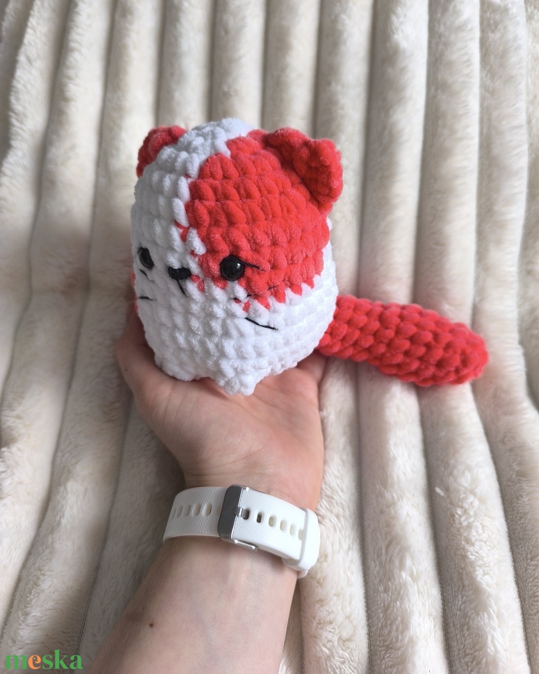 Paprika, a horgolt cica - játék & sport - plüssállat & játékfigura - cica - Meska.hu