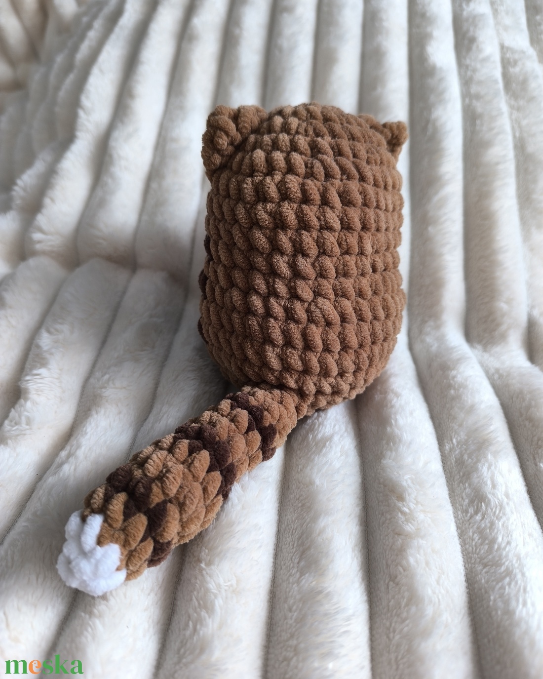 Mokka, a horgolt cica - játék & sport - plüssállat & játékfigura - cica - Meska.hu