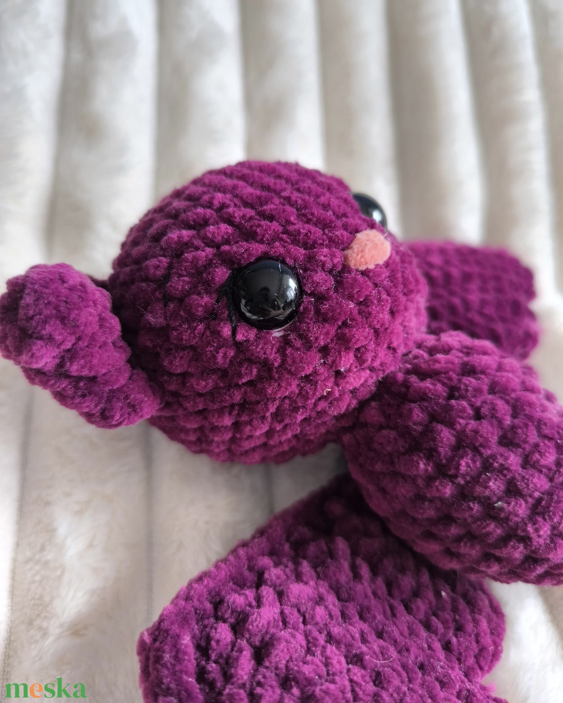 Bíborka, a horgolt denevér - játék & sport - plüssállat & játékfigura - más figura - Meska.hu