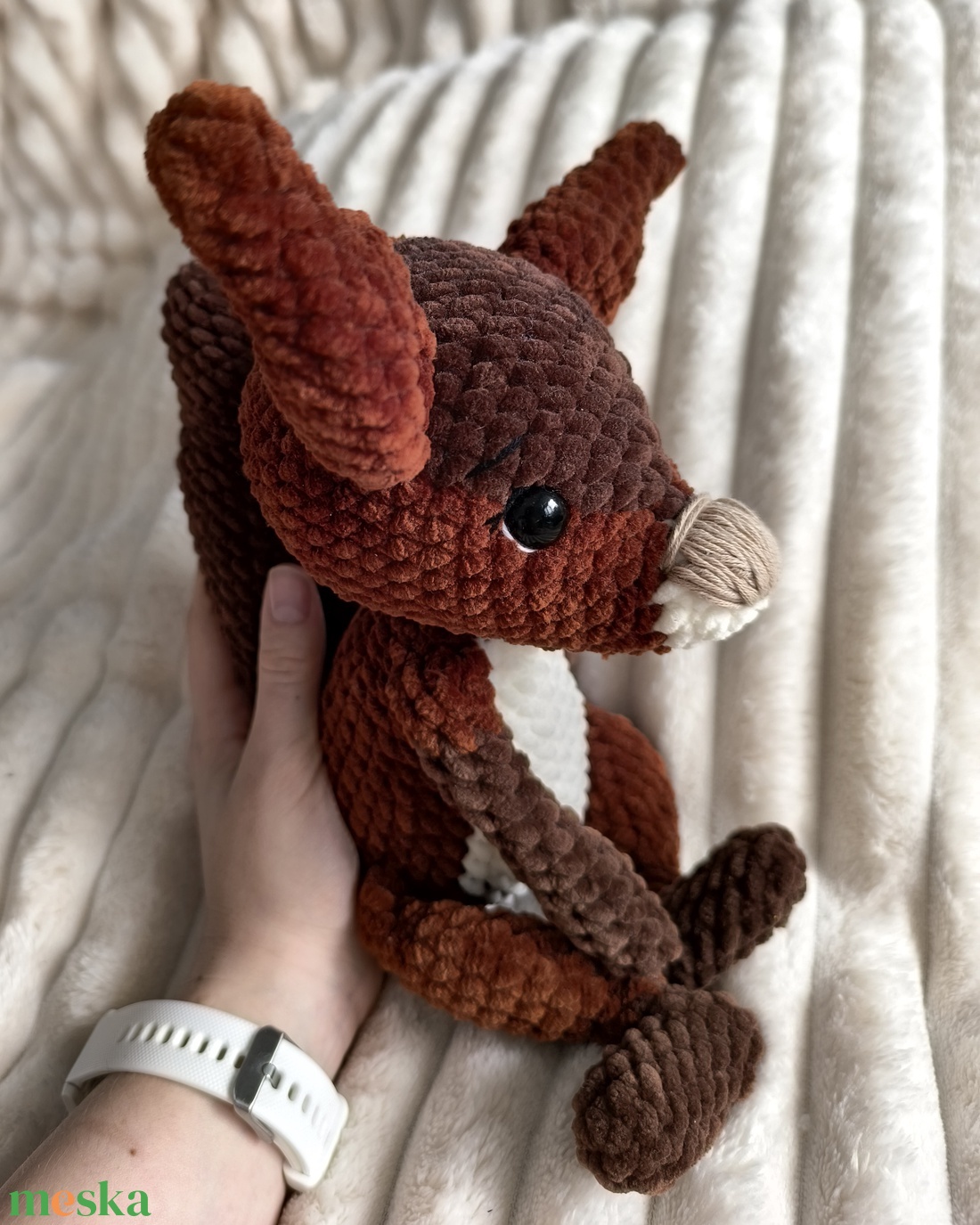 Mandula, a horgolt mókus - játék & sport - plüssállat & játékfigura - más figura - Meska.hu