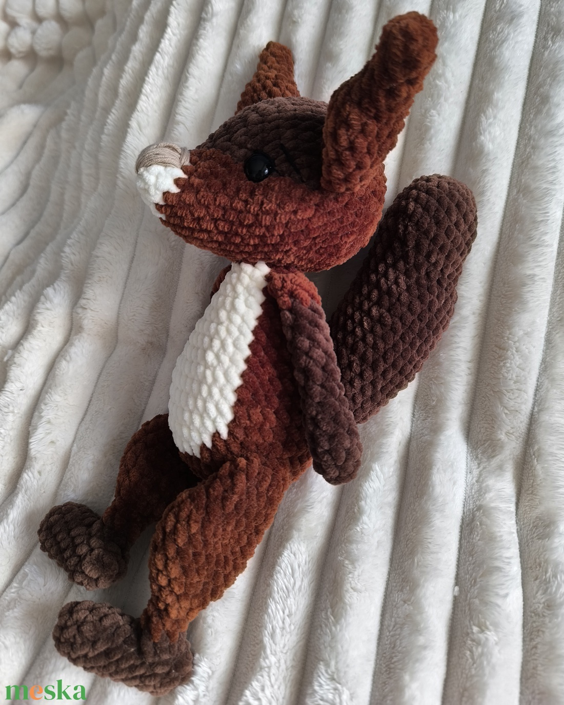 Mandula, a horgolt mókus - játék & sport - plüssállat & játékfigura - más figura - Meska.hu