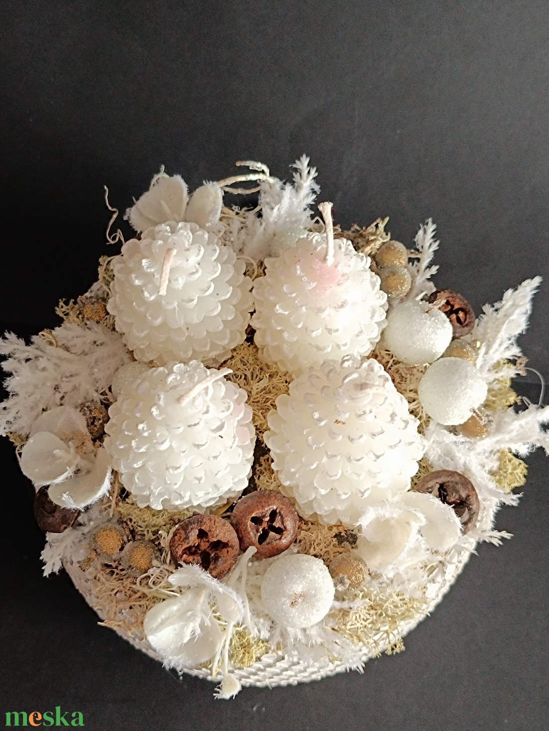 Adventi tál - karácsony - adventi díszek - adventi asztaldísz - Meska.hu Adventi tál - karácsony - adventi díszek - adventi asztaldísz - Meska.hu