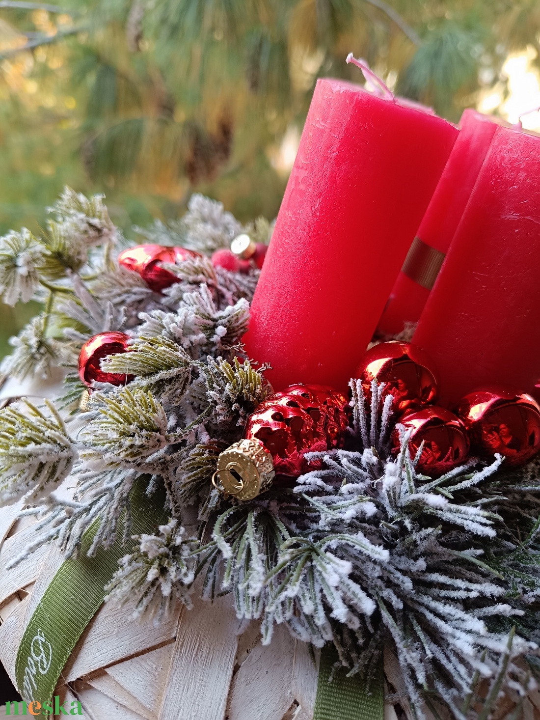 Adventi koszorú  - karácsony - adventi díszek - adventi koszorú - Meska.hu