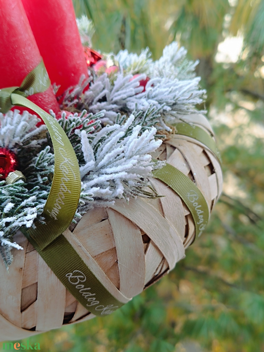 Adventi koszorú  - karácsony - adventi díszek - adventi koszorú - Meska.hu