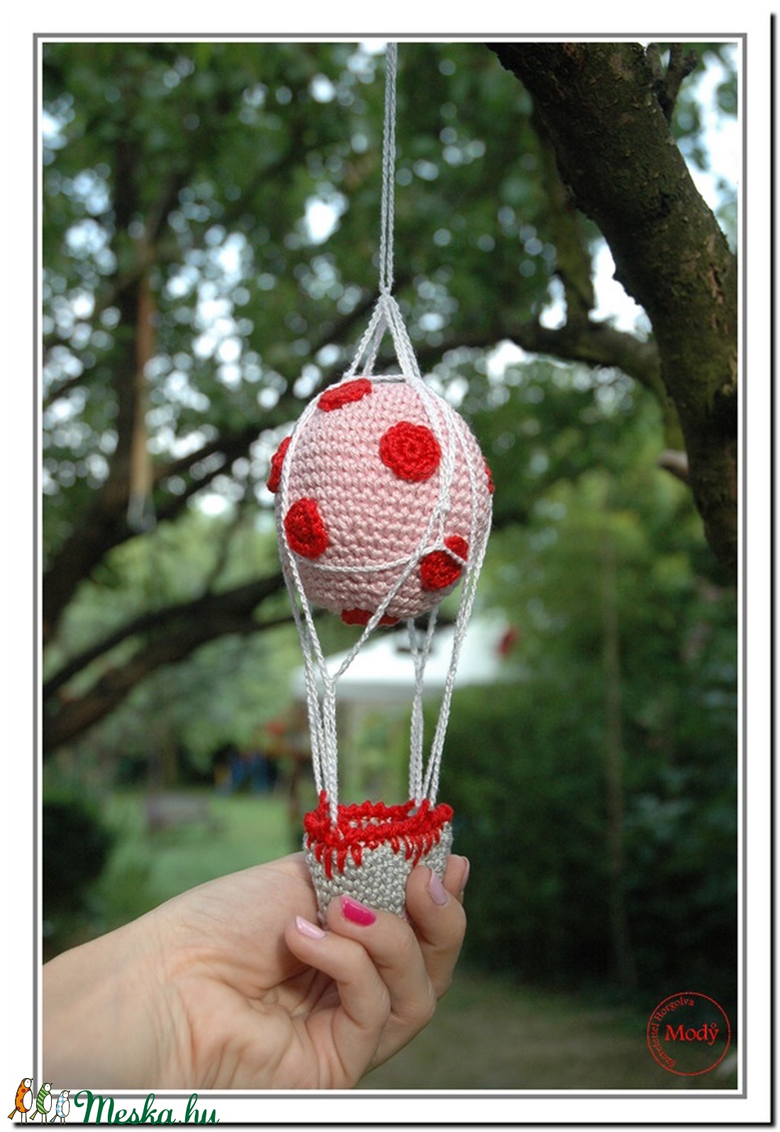 Hőlégballon - horgolt függő - otthon & lakás - dekoráció - Meska.hu Hőlégballon - horgolt függő - otthon & lakás - dekoráció - Meska.hu
