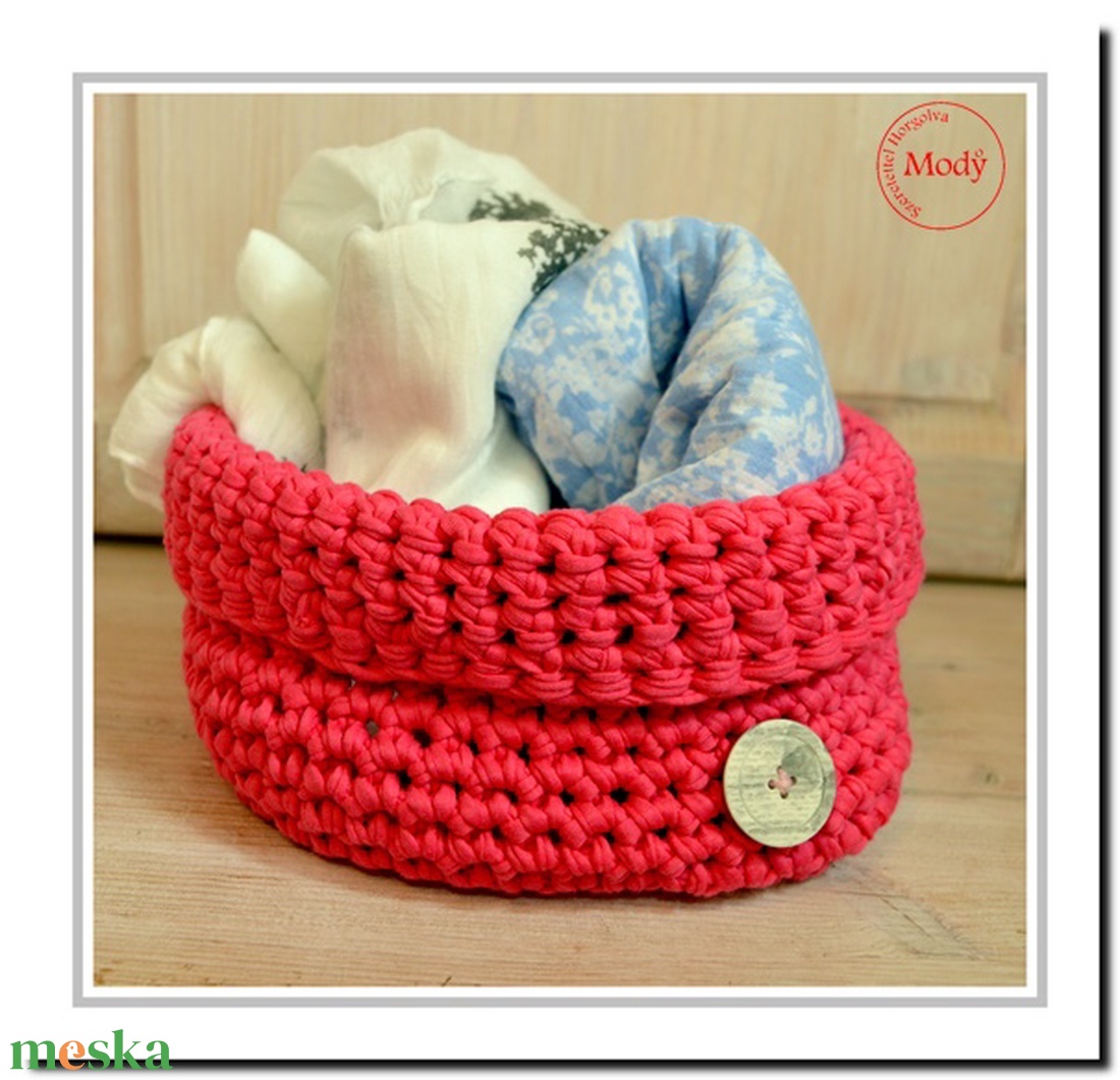 Pink bugyor - horgolt tároló - otthon & életmód - tárolás & rendszerezés - tárolókosár - Meska.hu Pink bugyor - horgolt tároló - otthon & életmód - tárolás & rendszerezés - tárolókosár - Meska.hu
