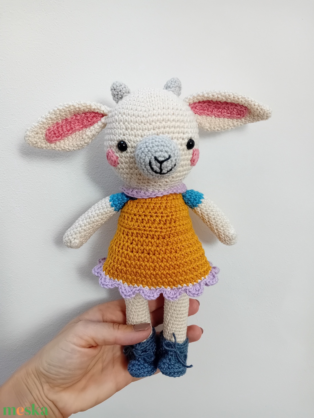 Bárányka - horgolt játék - játék & sport - plüssállat & játékfigura - más figura - Meska.hu