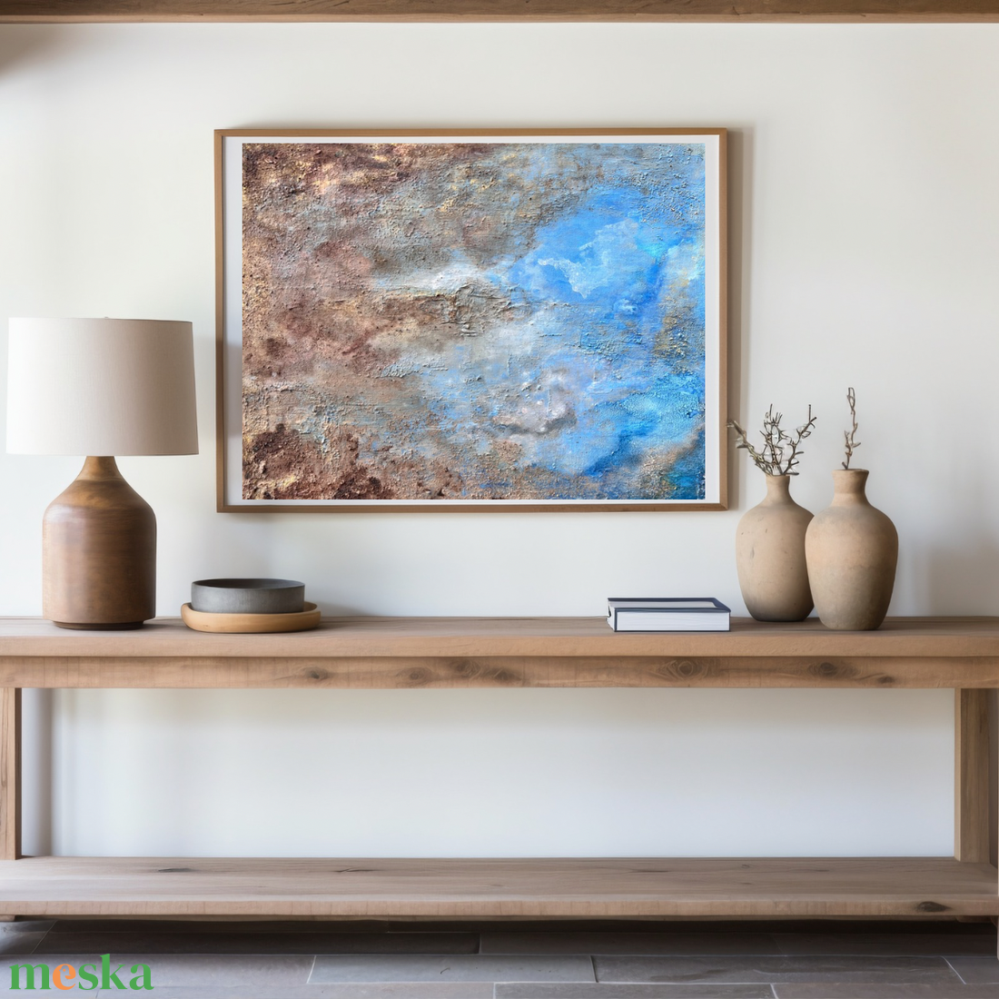 Föld és ég akril vászonfestmény - művészet - festmény - akril - Meska.hu