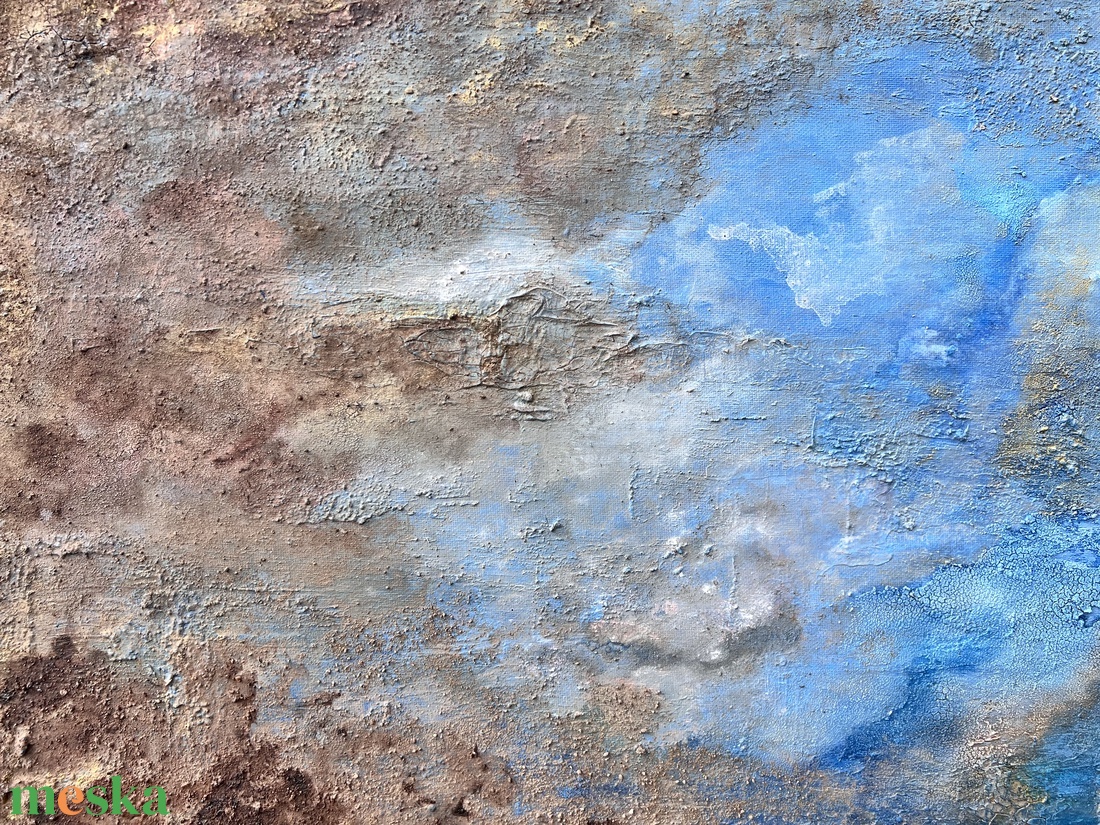 Föld és ég akril vászonfestmény - művészet - festmény - akril - Meska.hu