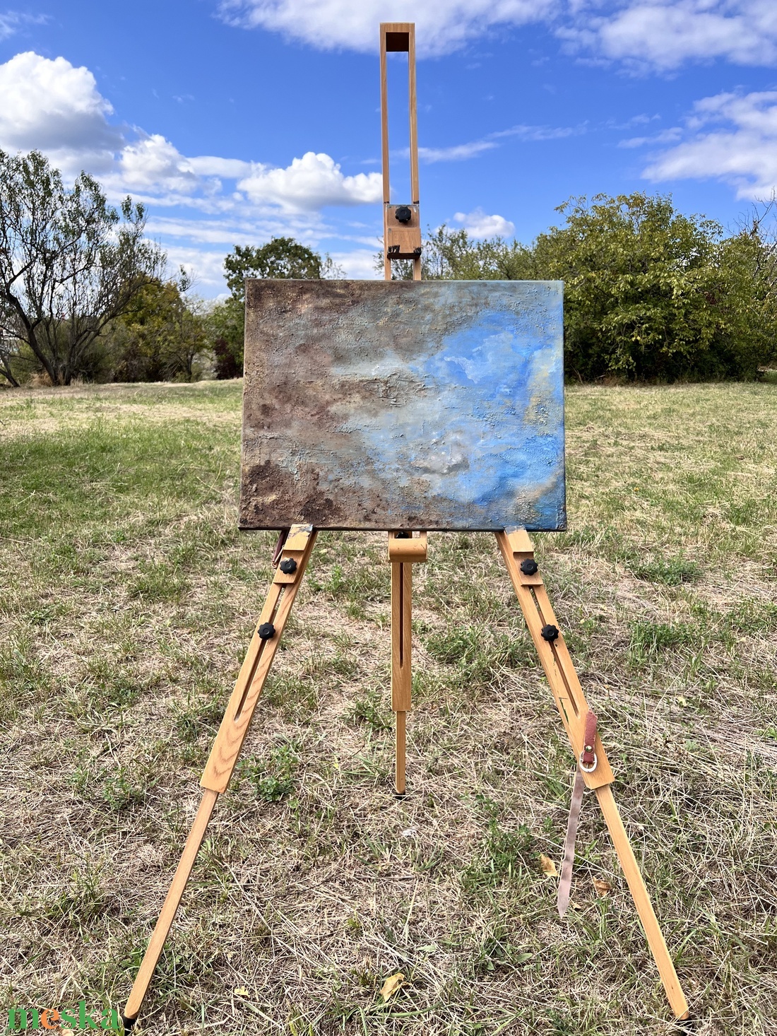 Föld és ég akril vászonfestmény - művészet - festmény - akril - Meska.hu