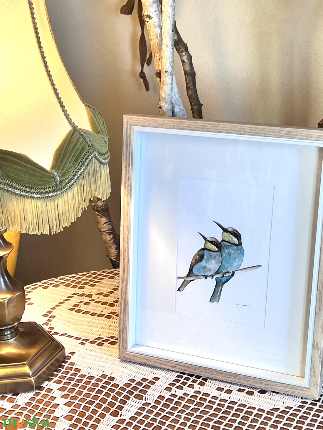 Eredeti akvarell gyurgyalag pár festmény - művészet - festmény - akvarell - Meska.hu