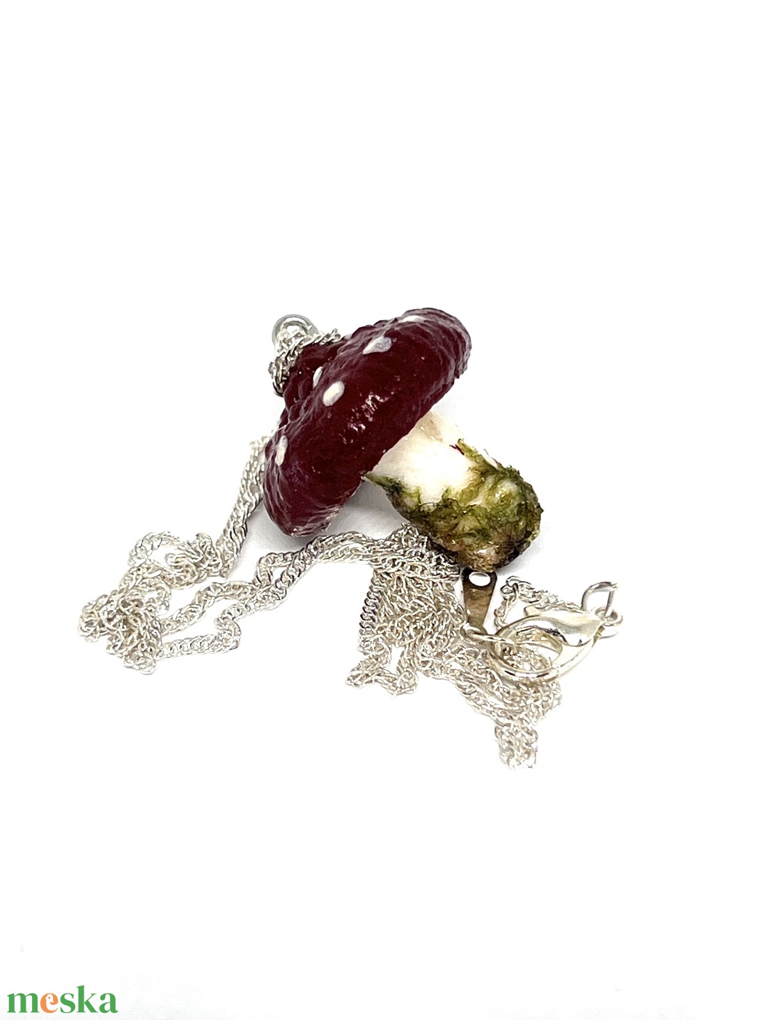 Erdei hangulatú gombás nyaklánc - ékszer - nyaklánc - medálos nyaklánc - Meska.hu